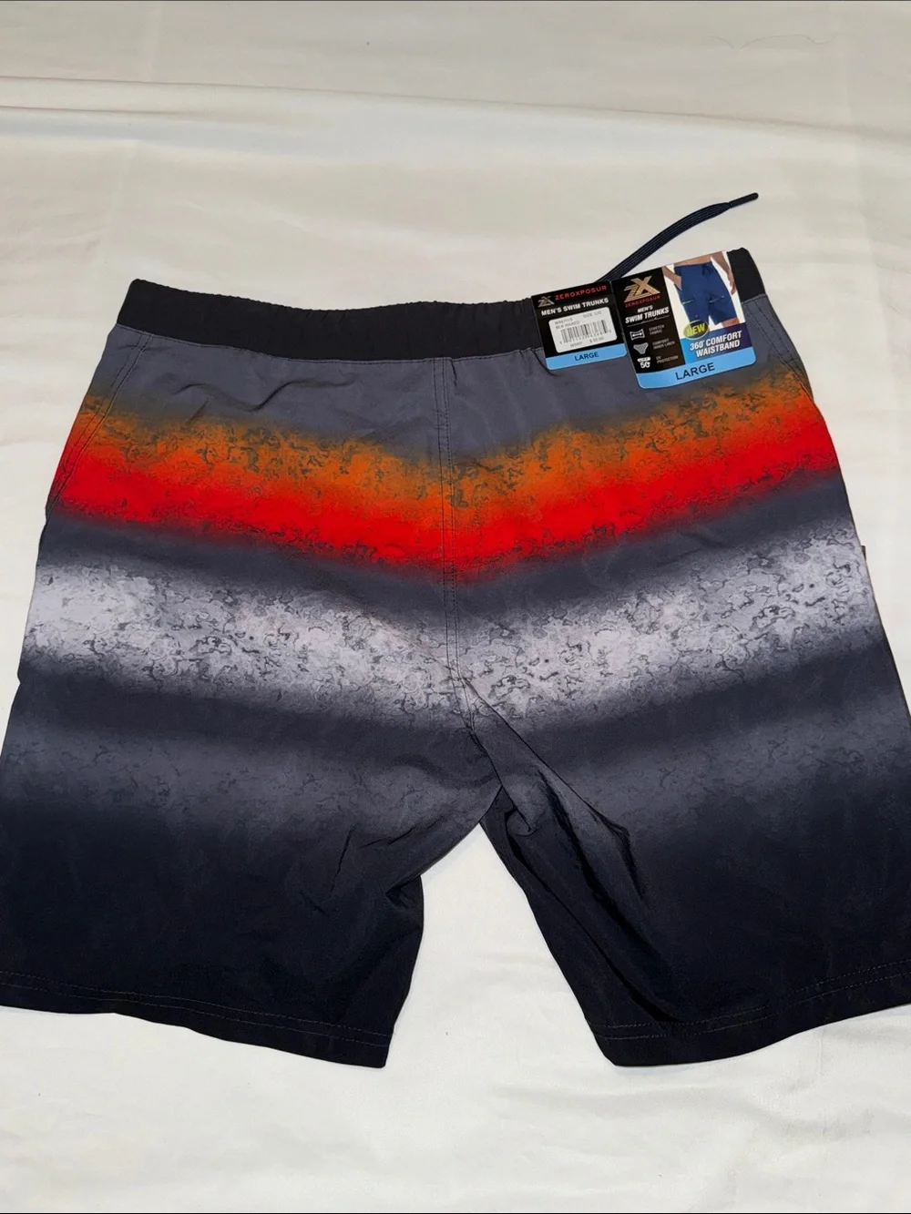 NWT ZeroXposur Men's Gradient Stripe Swim Shorts